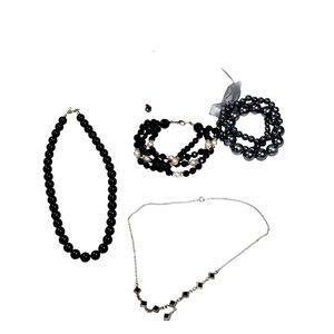 6pc Whimsigoth Jewelry Lot Grab Bag Necklace Bracelet Spider Black Vampire Goth
